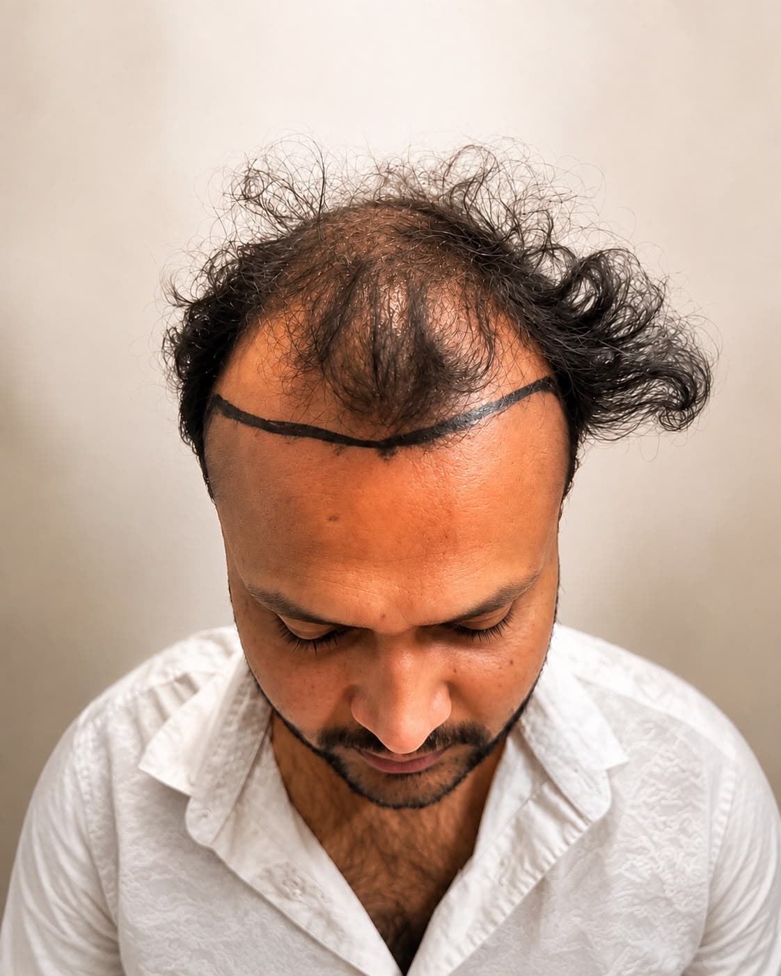 Turn thinning into fuller, natural-looking hair. before